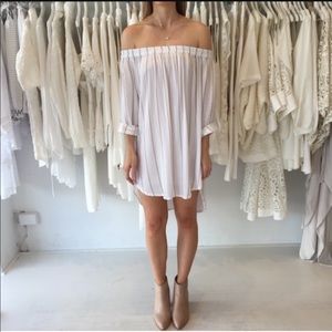 FAITHFULL THE BRAND repeat over the shoulder dress